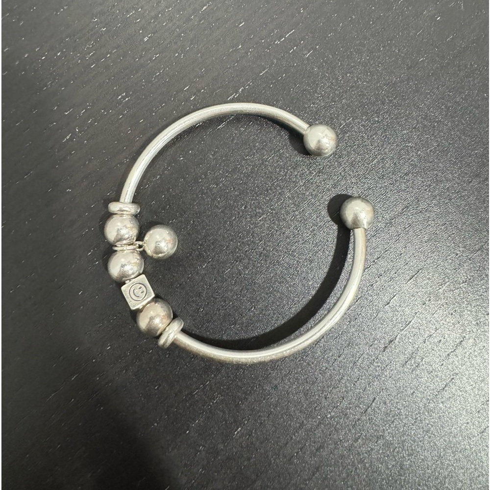 Sterling Silver 925 Happy Cuff Bracelet